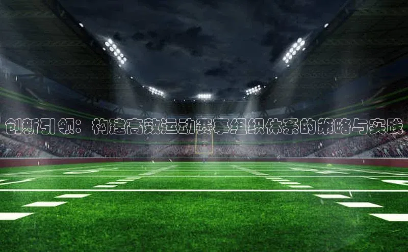 创新引领：构建高效运动赛事组织体系的策略与实践